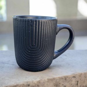 Κούπα Mini Γκρι-Σκούρο Ανάγλυφη 240ml