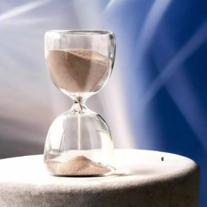 Κλεψύδρα Γυάλινη με Μπρονζέ Άμμο Ø5.5x9.8cm