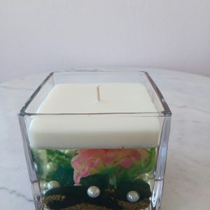 Alternative view of Ortansia Pink Candle